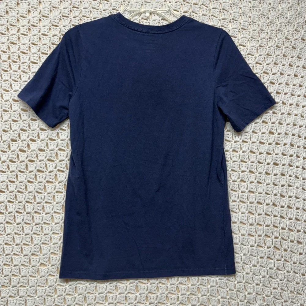 Nike Utah Jazz Basketball T-Shirt Boys  Sz L Navy Blue Dri-Fit NBA Crew Neck